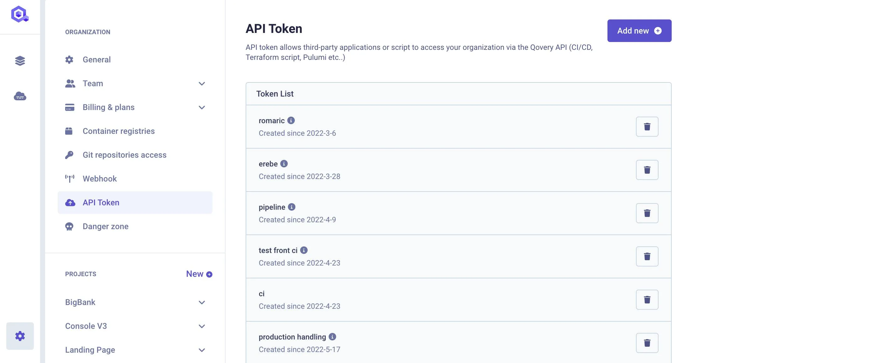 Token API