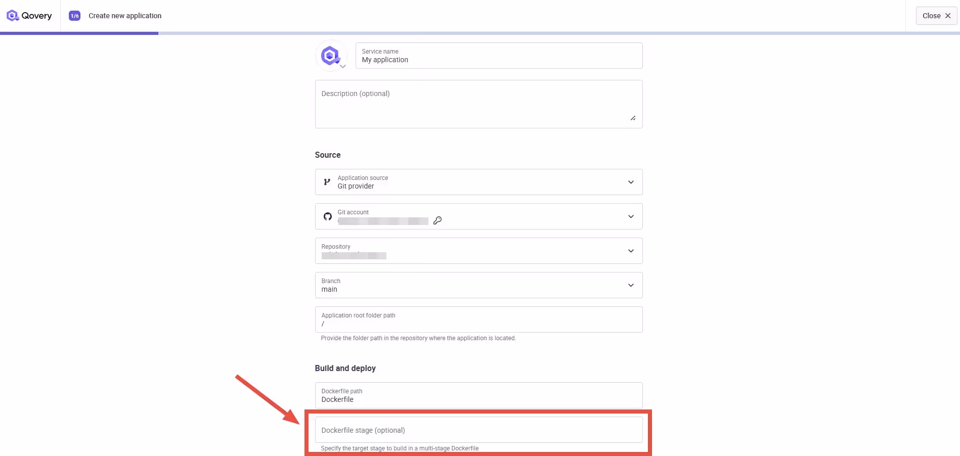 Choose build stage within your Dockerfile