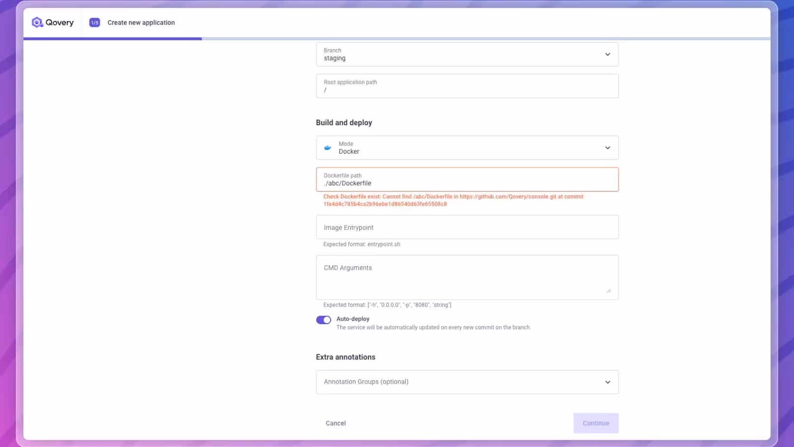 Dockerfile verification