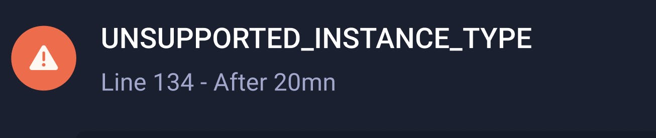 Place where the time message was added