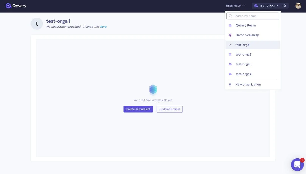 Search for your organization easily