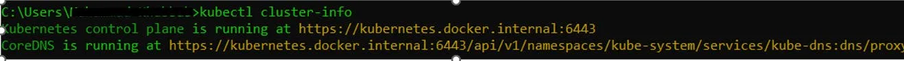 Run kubectl cluster-info
