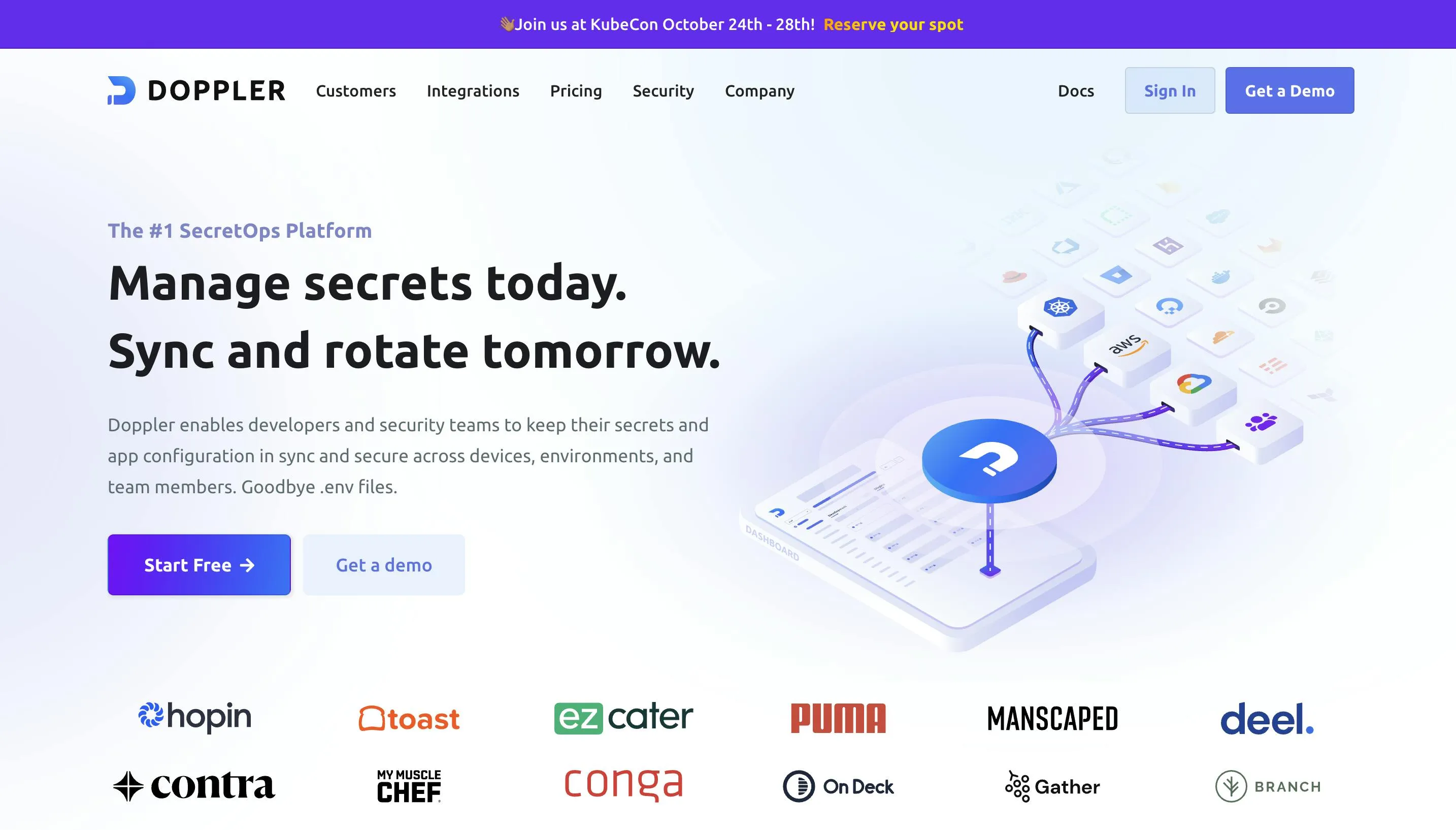 Doppler Landing Page