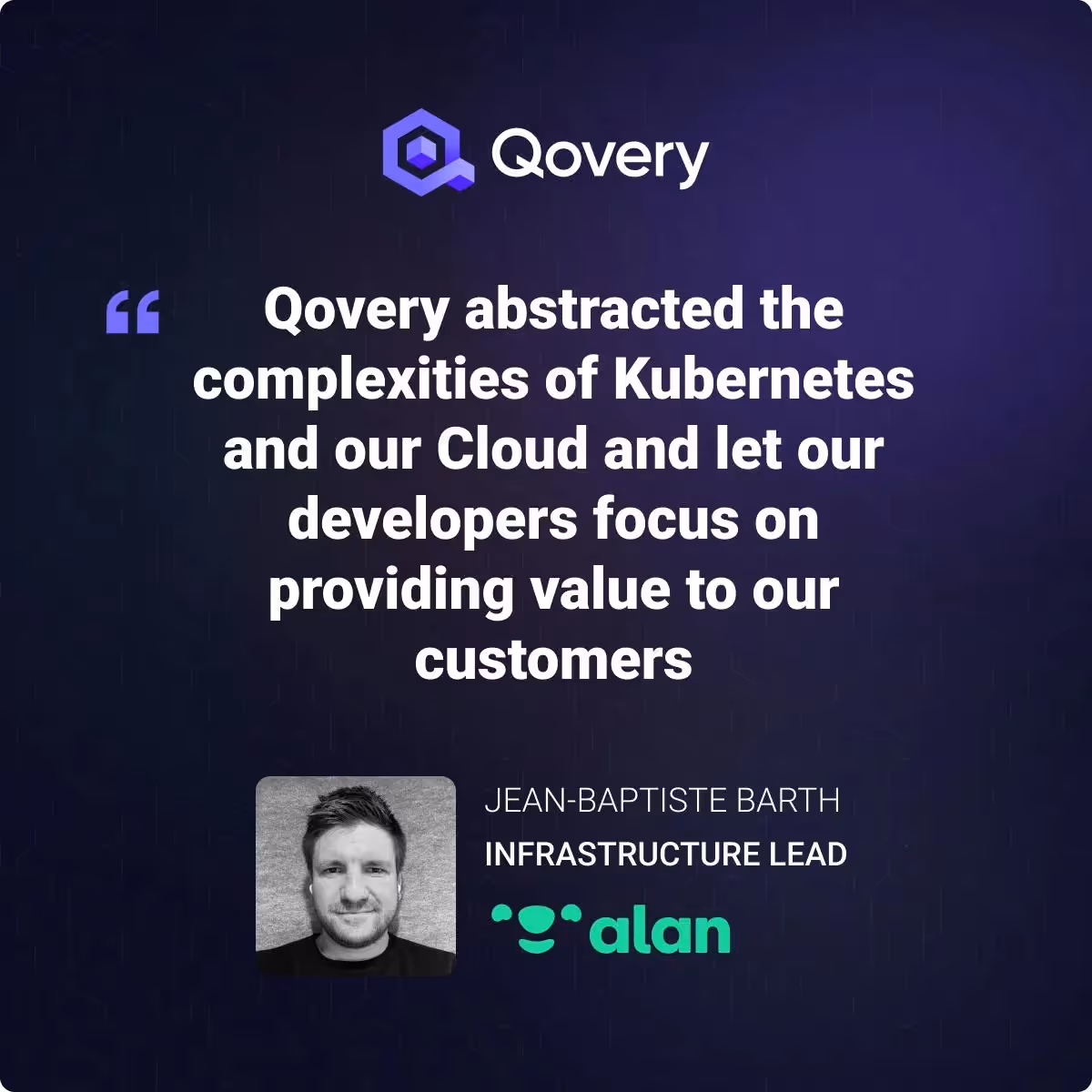 Alan gives the right developer autonomy with Qovery