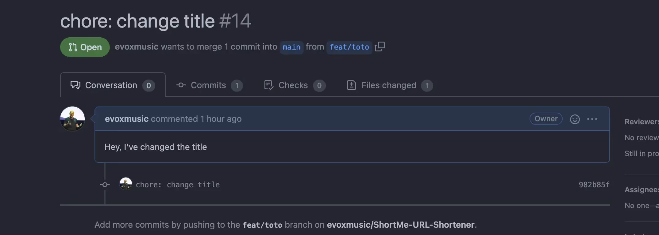 Go to GitHub (or Gitlab) and create your PR