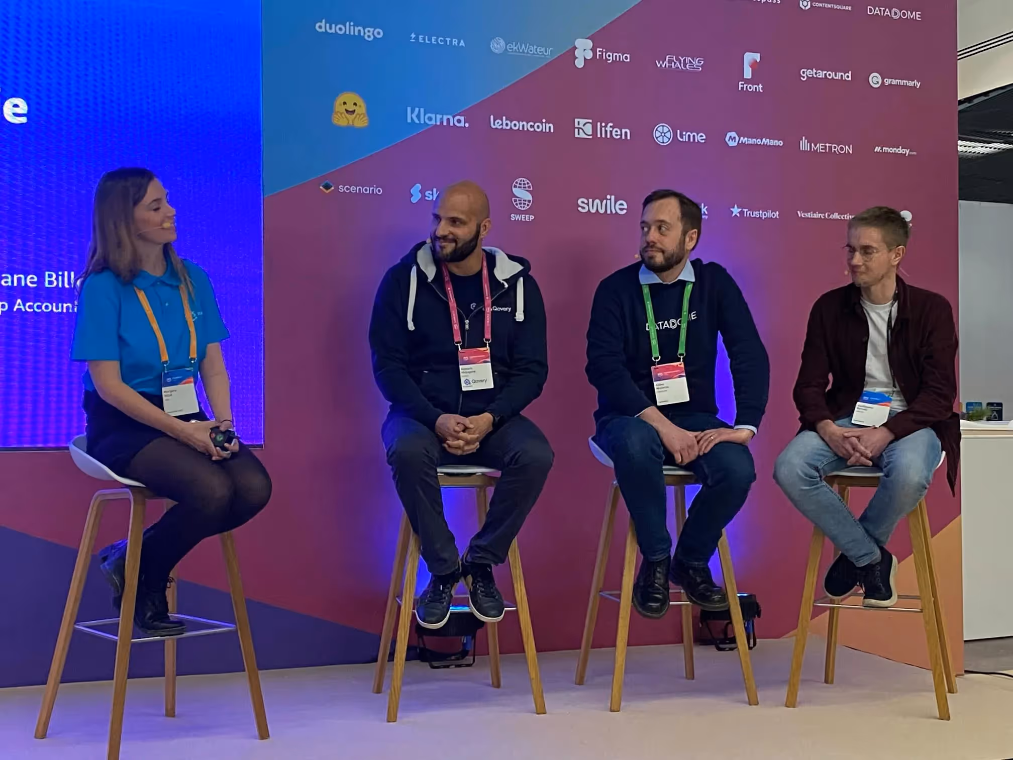 Romaric (CEO of Qovery) on stage talking about scaling on AWS