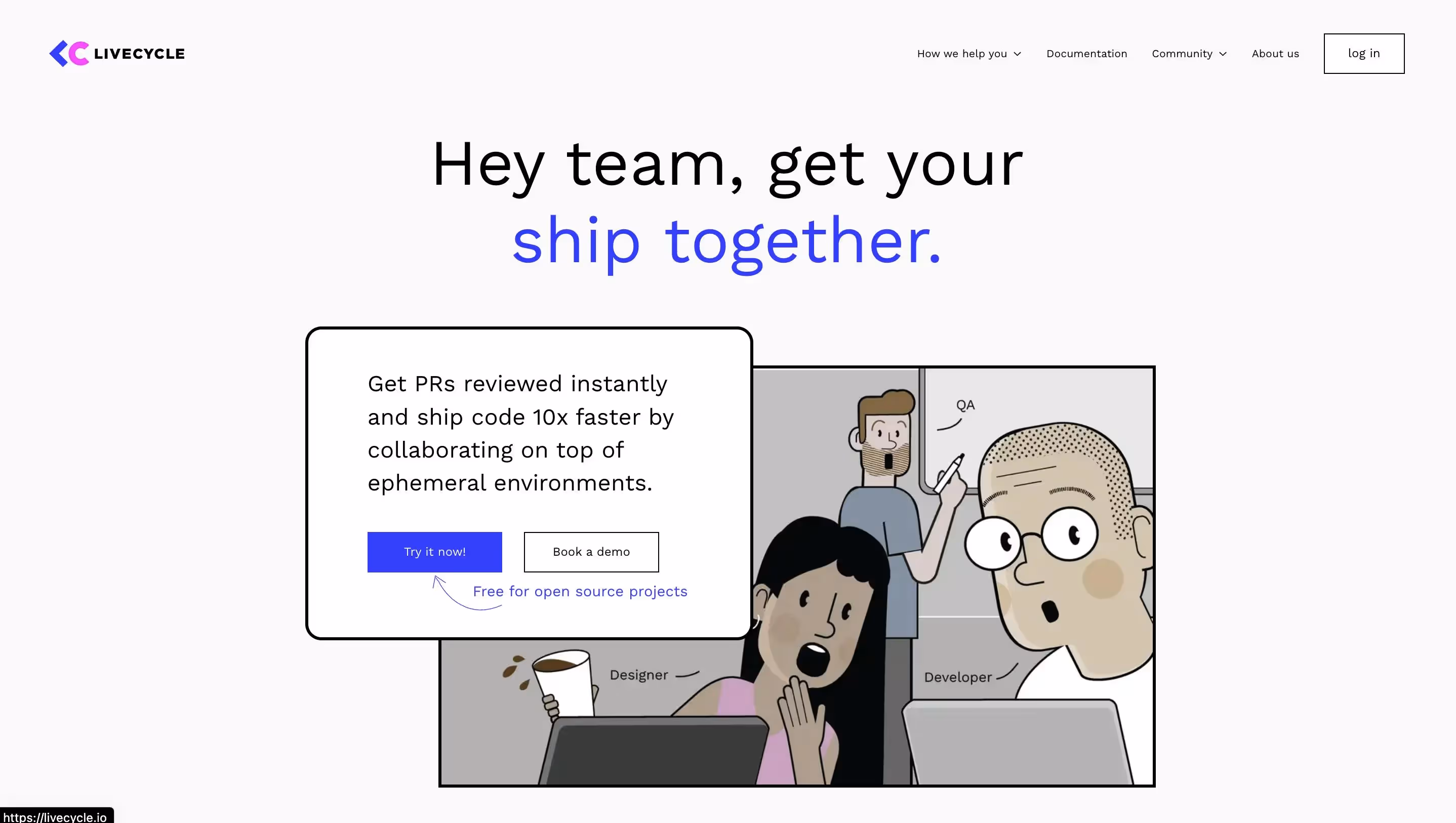 Livecycle Landing Page 