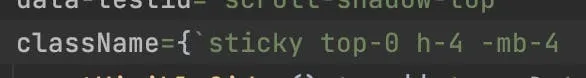 Example of sticky block stacked to the top but removed from the flow with a height of 16px and negative margin-bottom of 16px