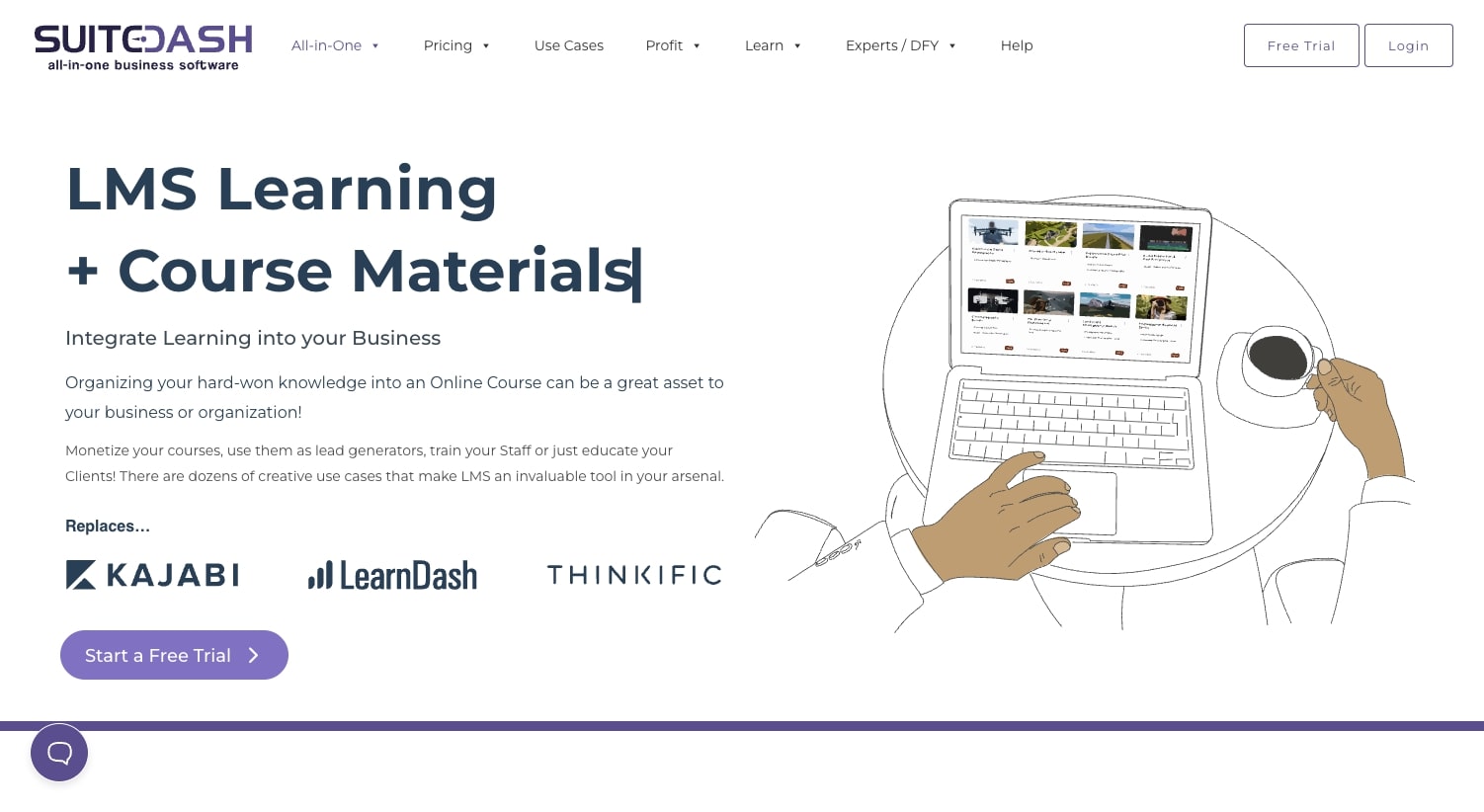 SuiteDash LMS feature