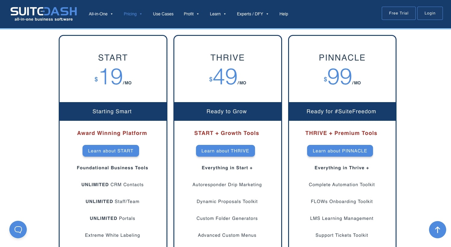 SuiteDash pricing