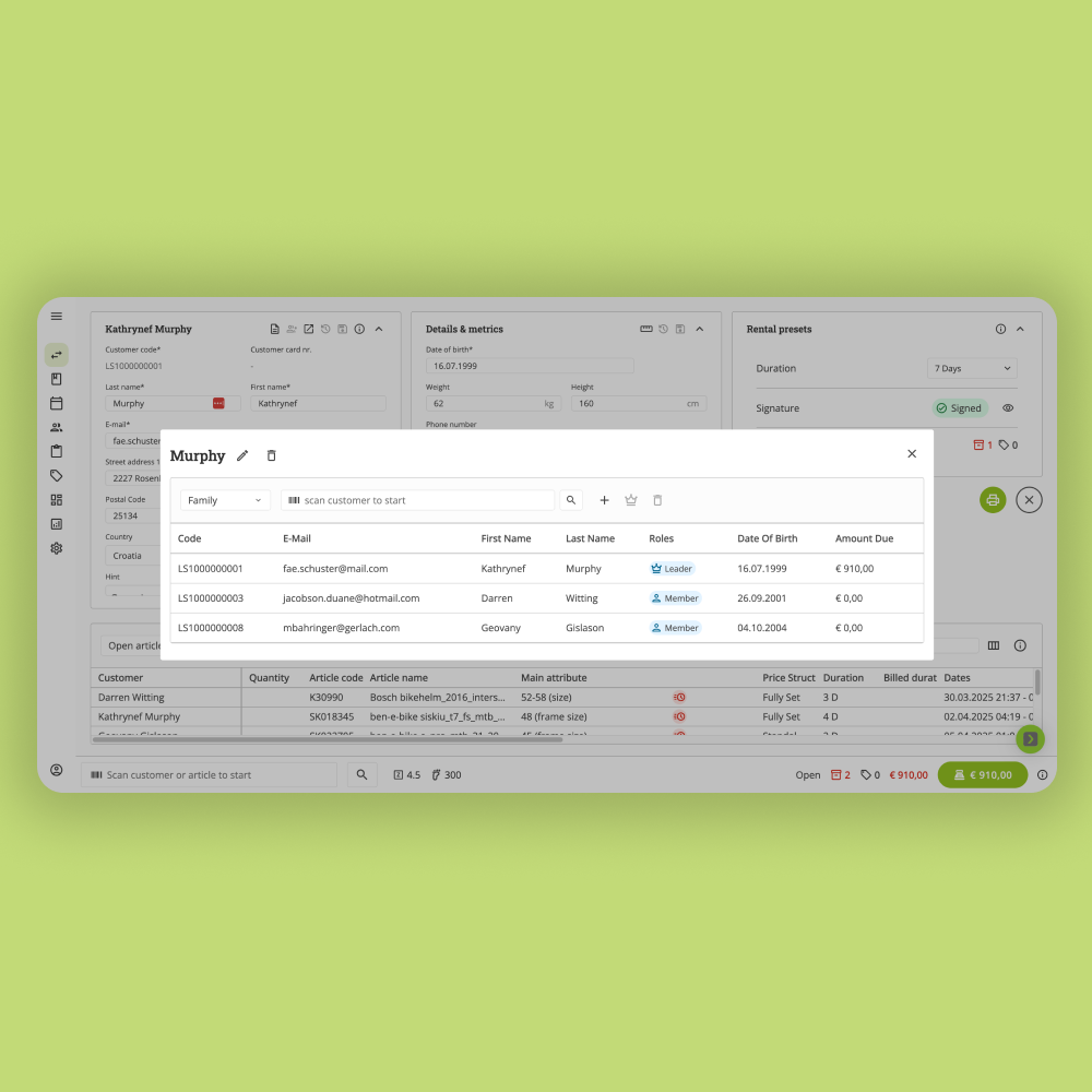Desktop Mockup der EasyNext Applikation