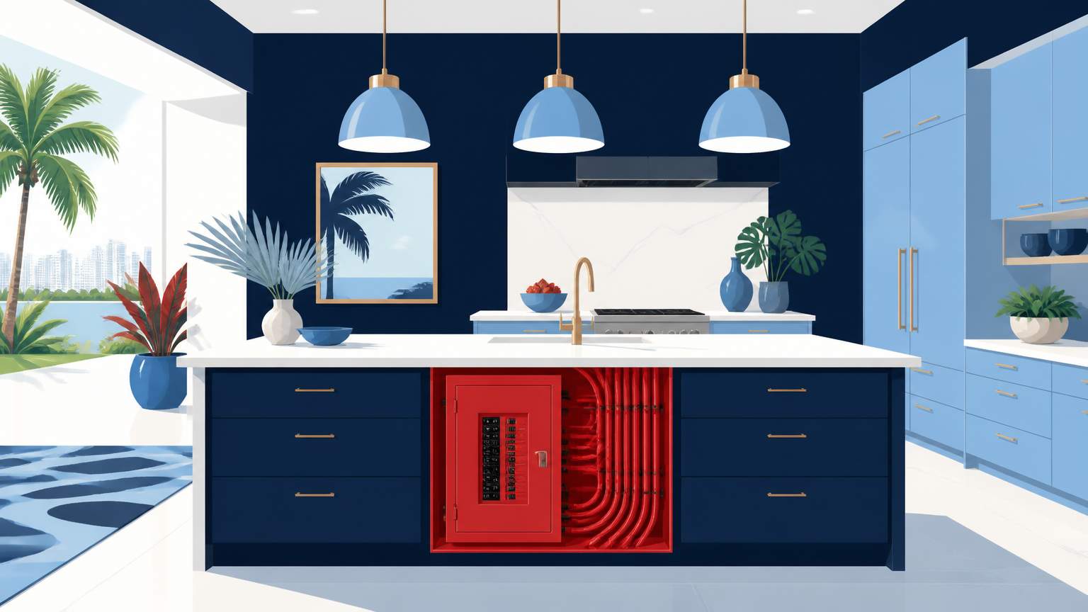 Bundle a whole‑home rewiring with a kitchen remodel in South Florida to meet hurricane‑zone codes, cut duplicate permits, and protect future upgrades.