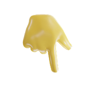 Hand pointing down