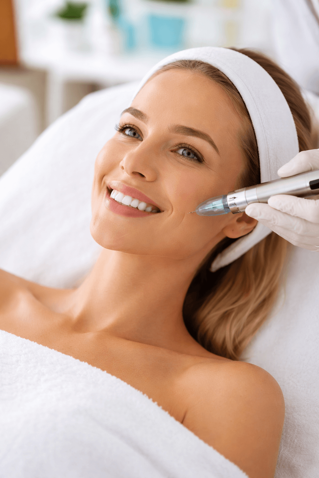 Microneedling treatment performed at a Redmond, Oregon, med spa