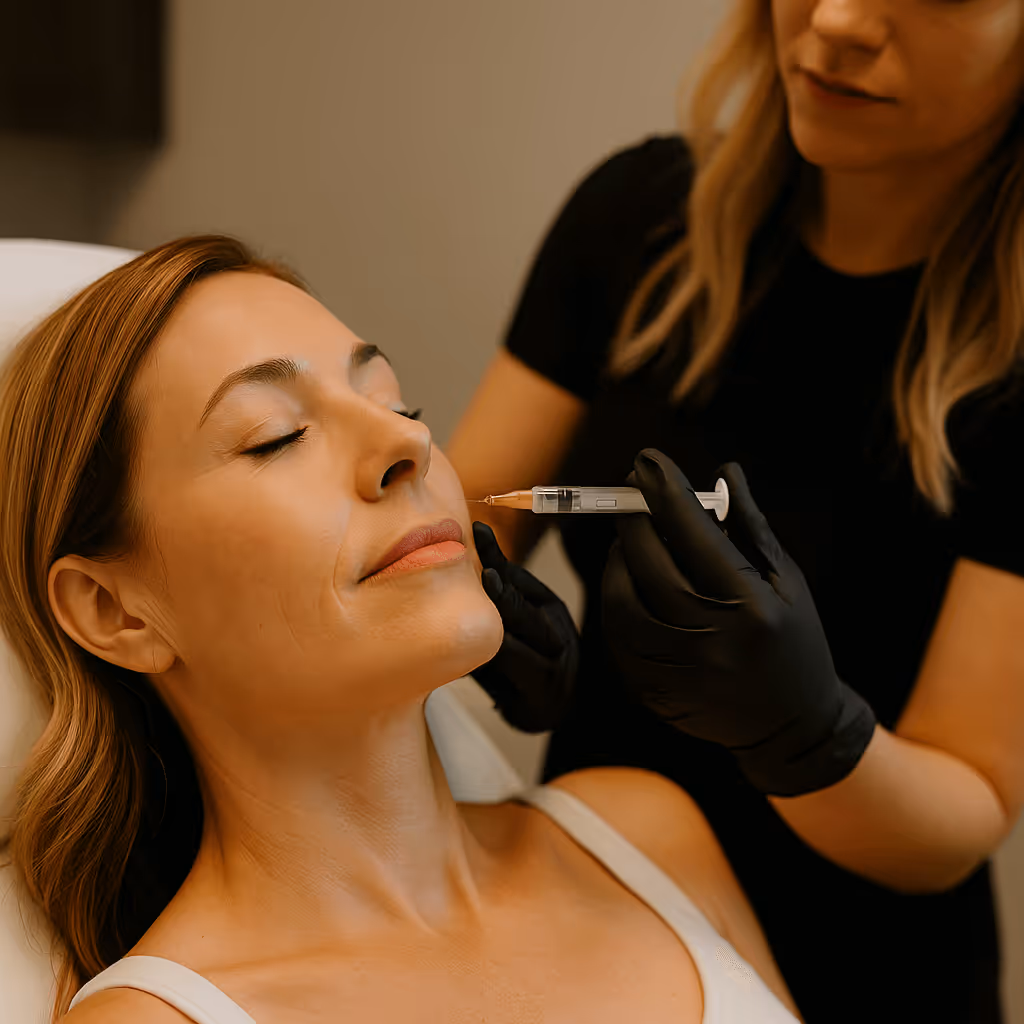 Provider performing Botox treatment at a medical spa serving Bend and Redmond, Oregon