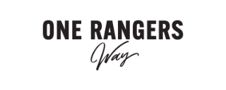 Modern architectural-style logo for ‘One Rangers Way’ with blocky and geometric typography.