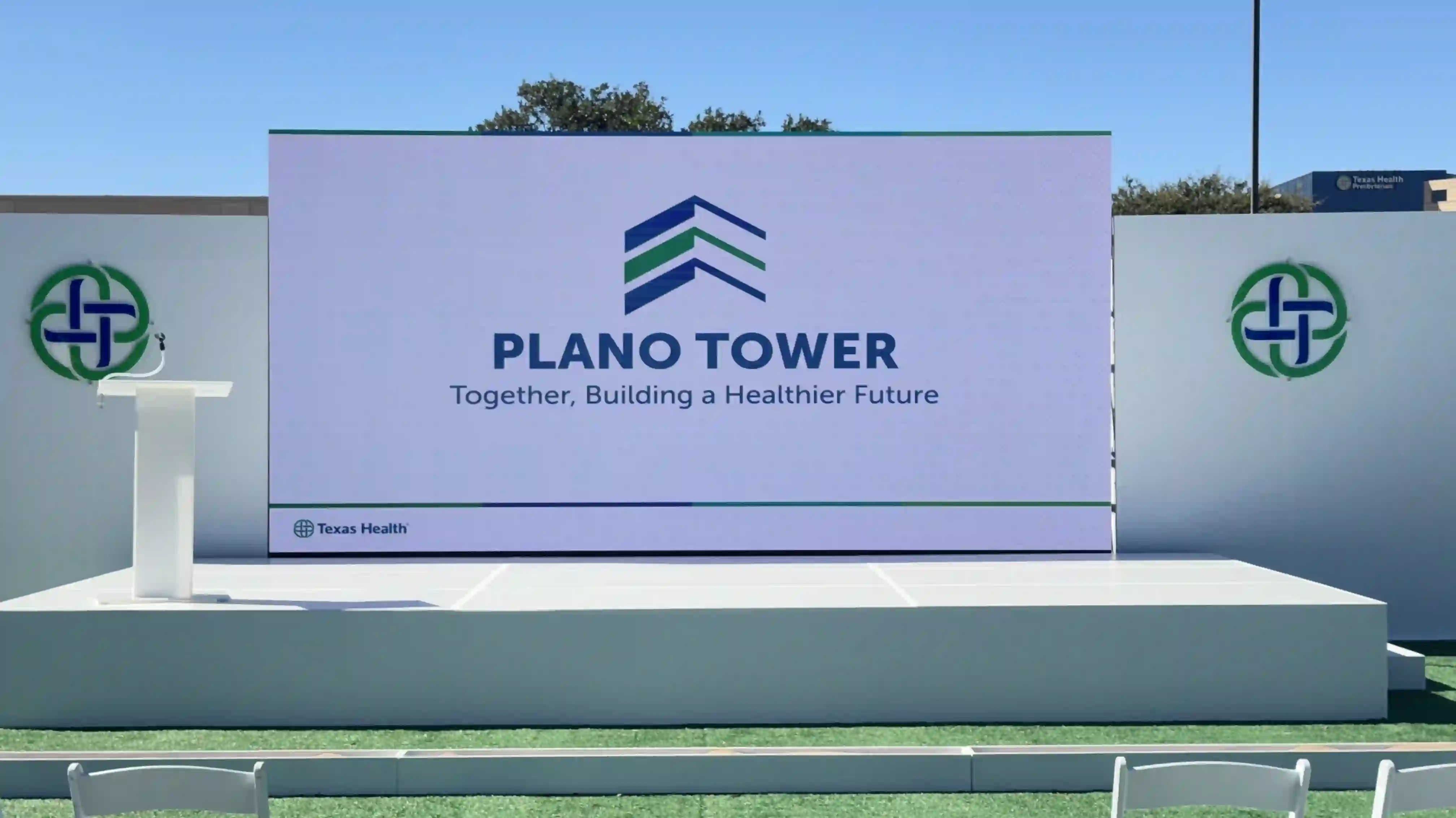 Photo showing CMG Visuals outdoor LED rental capabilities.