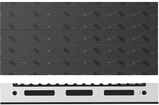 Dedicated wall-mount bar for installing 101/201 Series LED cabinets