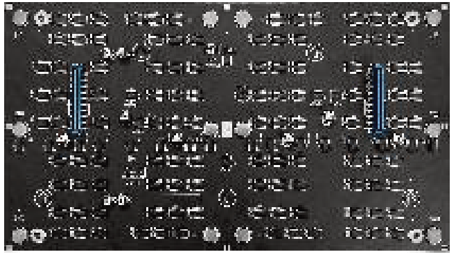 Rear circuitry of a 300 × 168.75mm 1609 Mega Series LED module