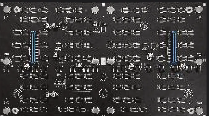 Rear circuitry of a 300 × 168.75mm 1609E Mega Series LED module