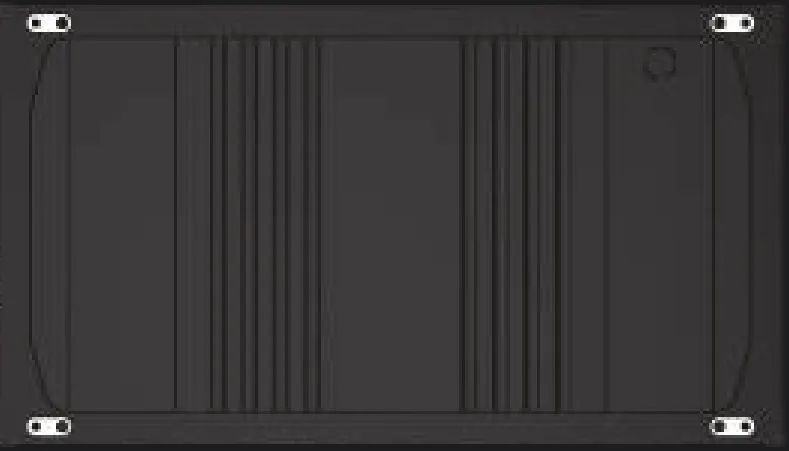 Rear of a 600 × 337.5mm 1609E Mega Series cabinet