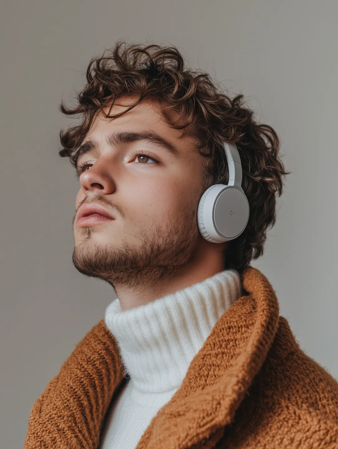 man wearing headphones