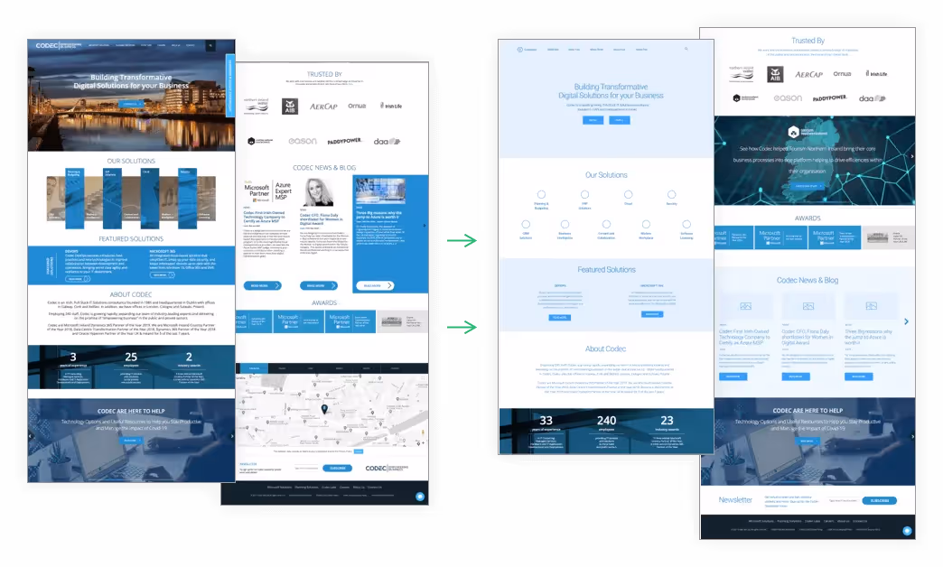Codec - 1 - Homepage CRO Design and Development