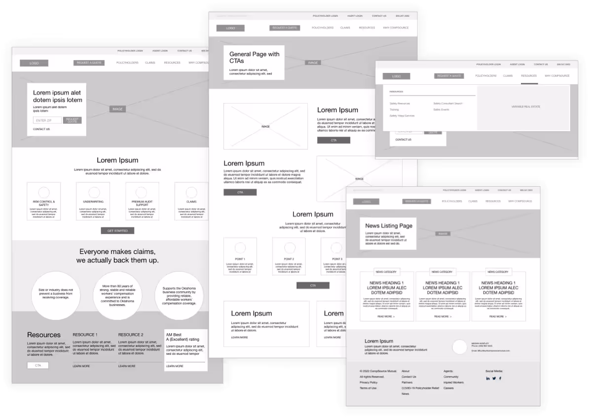 Compsource - 03 - Wireframe
