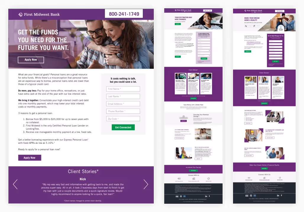Fmb - 6 Better Borrowing Campaign: Landing Page Development