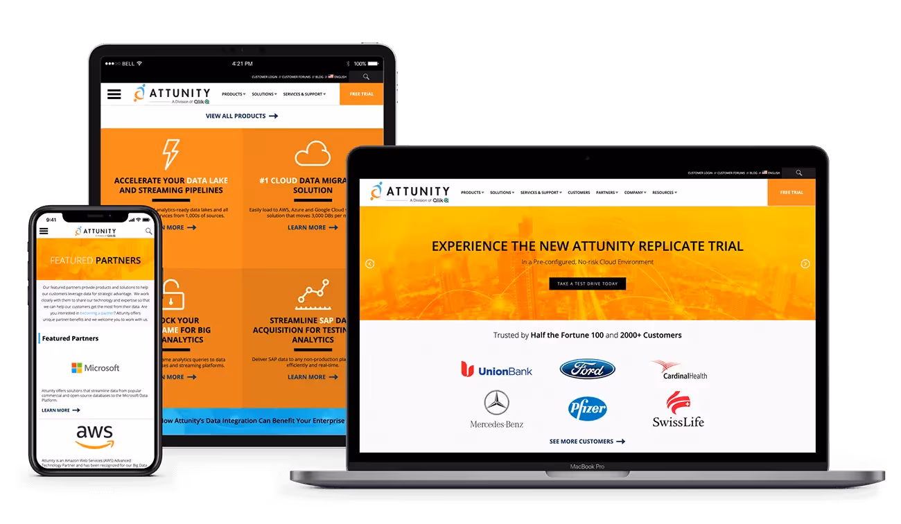 Attunity-dev-2 Page Layout and Design