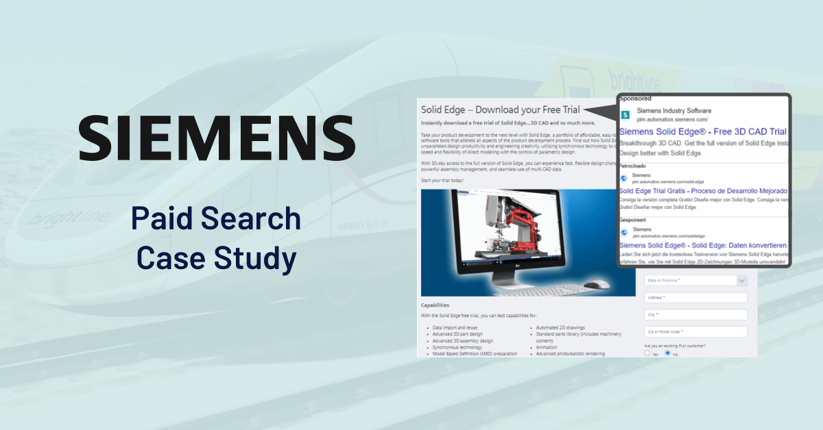 Siemens Paid Search Management