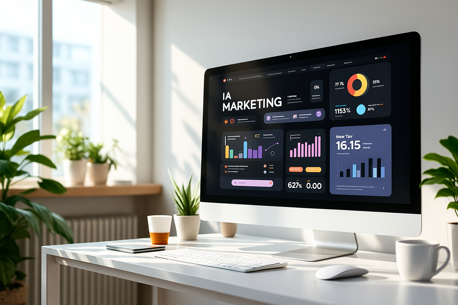 [interface] screenshot of core features interface (for an ai marketing tech company)
