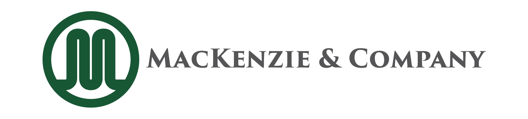 MacKenzie & Company logo with green circular emblem and company name