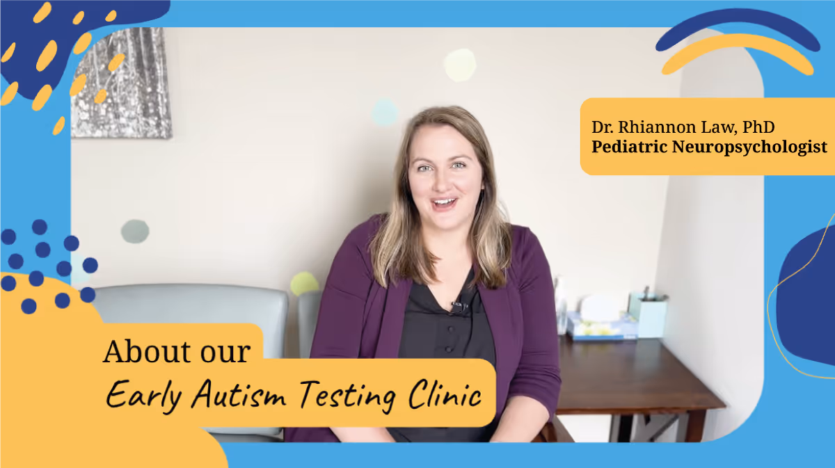 Watch Dr. Rhinannon Law talk about our Early Autism Testing Clinic
