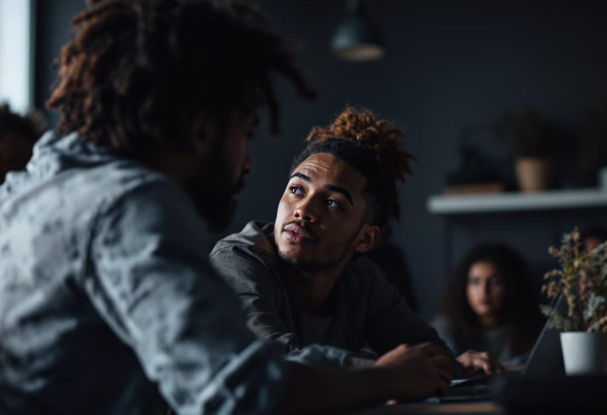 image of diverse group collaboration (for a hr tech)