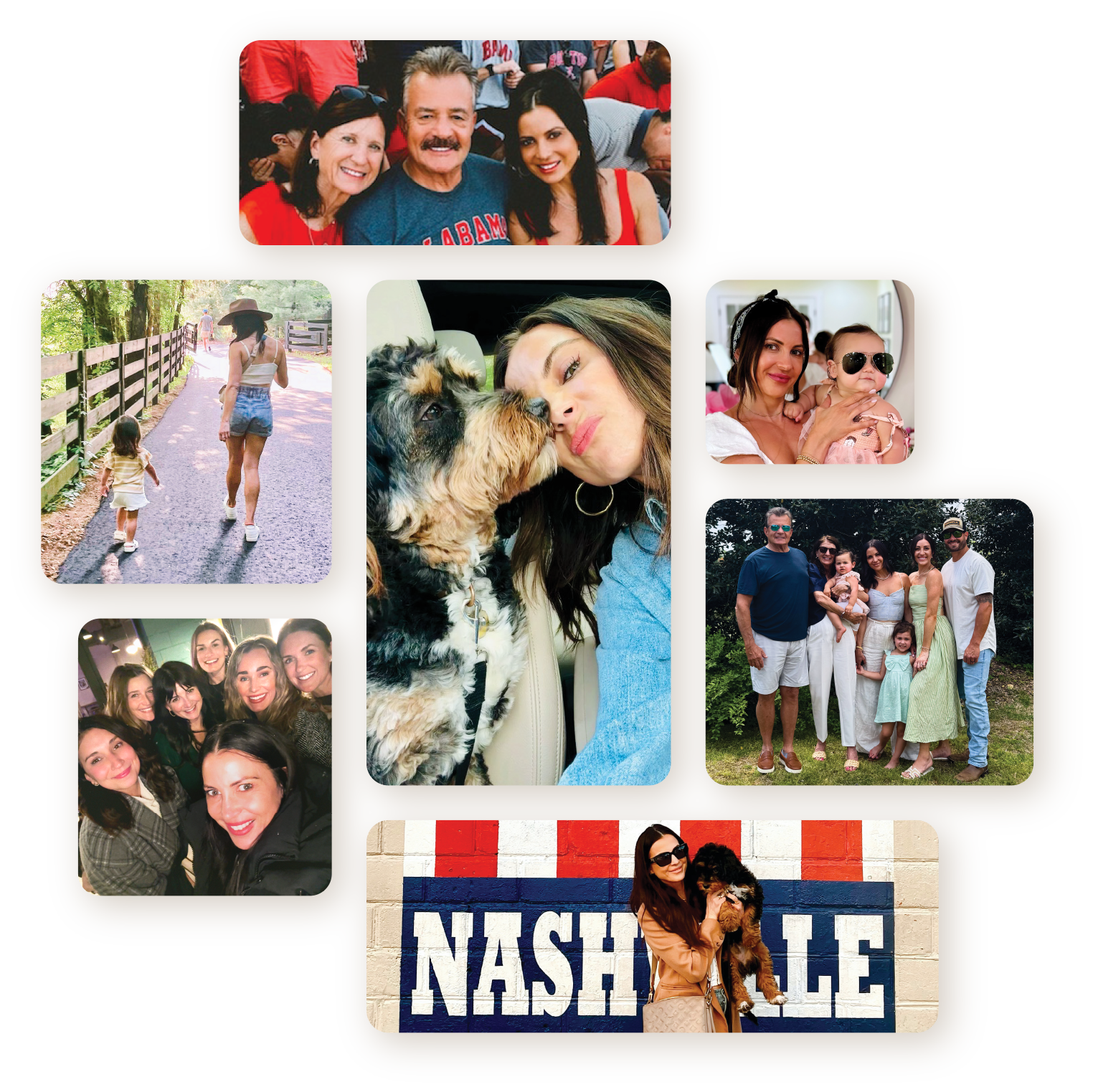 A wonderful collage of family photos.