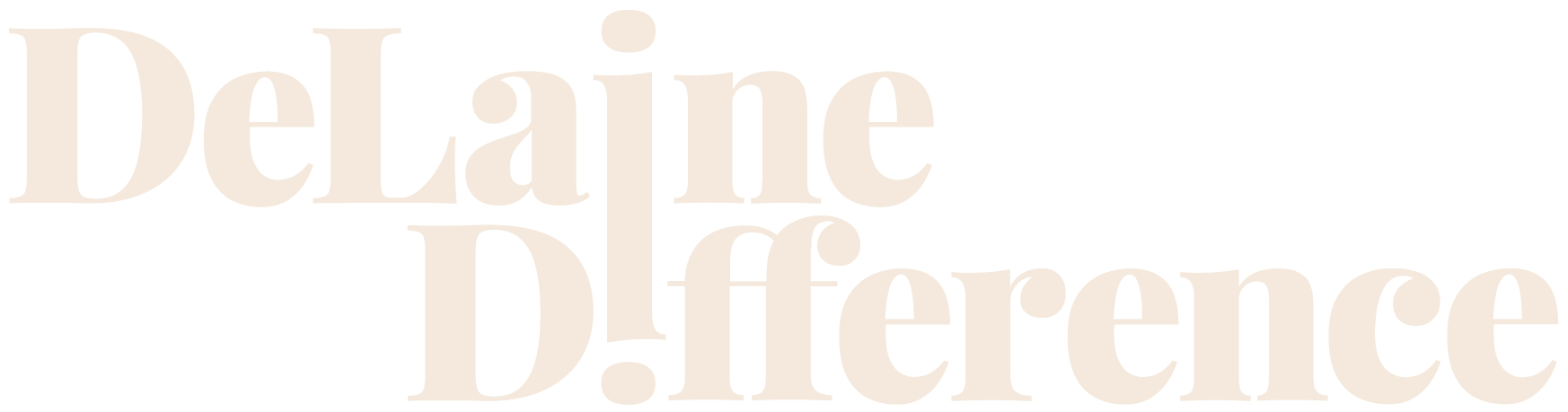 DeLaine Difference logo, also links to the home page. 