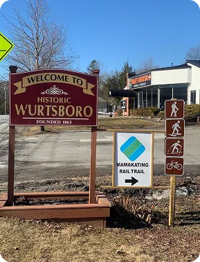 An image of Wurtsboro town center shops
