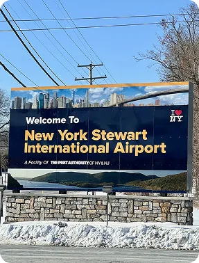 An image of the New York Stewart Intl. Airport