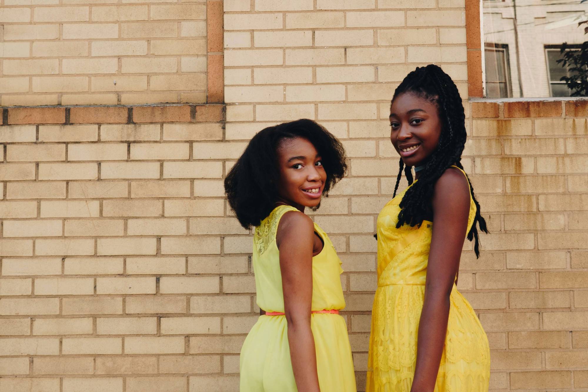 Young girls who participate in Girl Uprising's mentorship program.