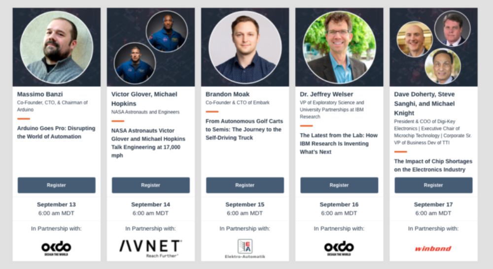 Virtual Conference Speakers and Schedule