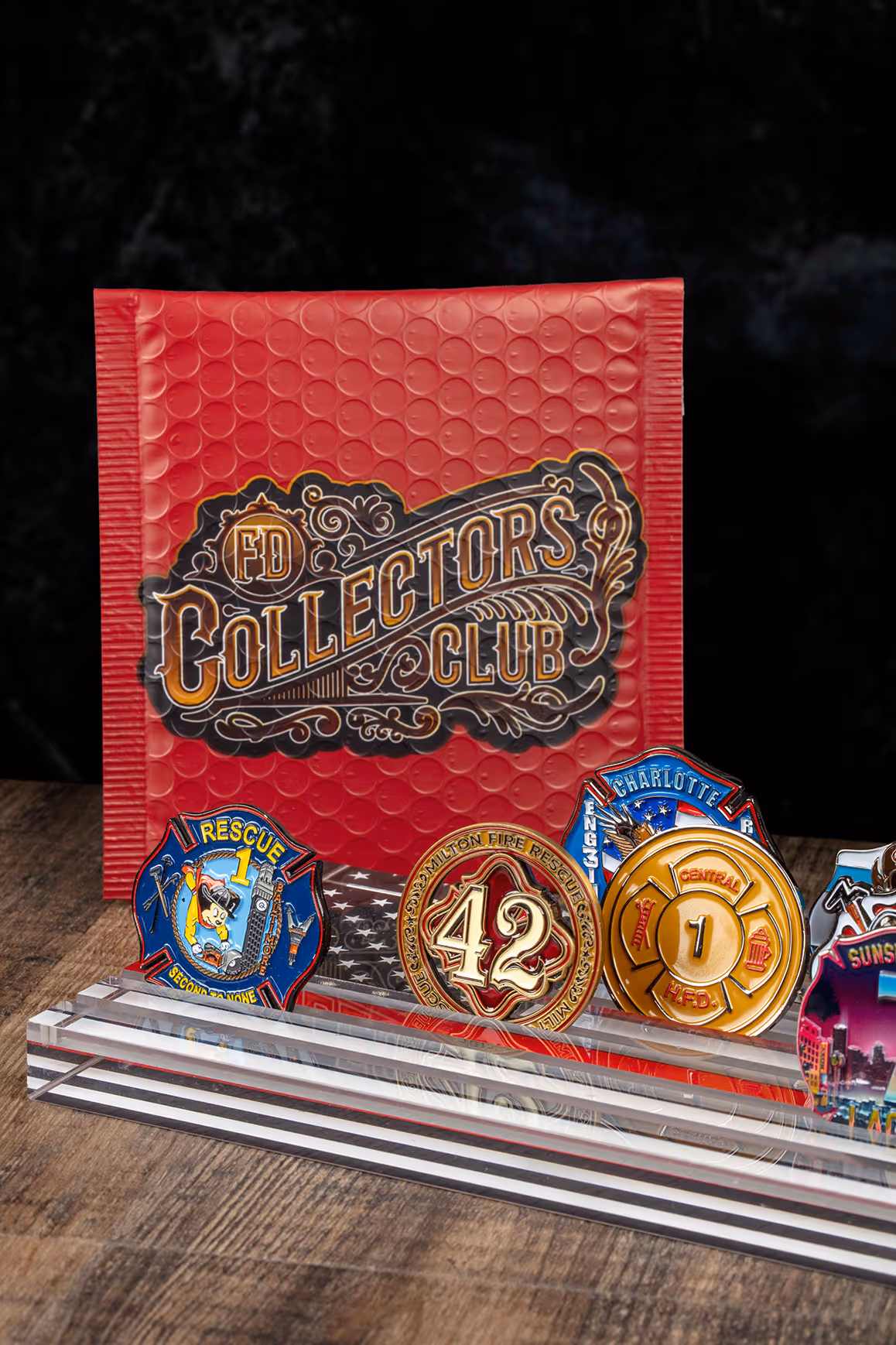 custom pins, patches, and coins