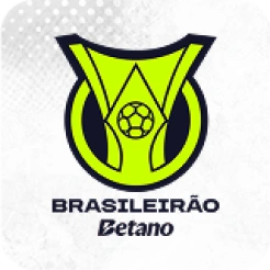 Brasileirão Betano football league logo featuring a stylized trophy with a soccer ball at the center.