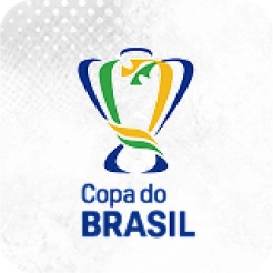 Stylized trophy logo in blue, green, and yellow with the text Copa do Brasil below it.