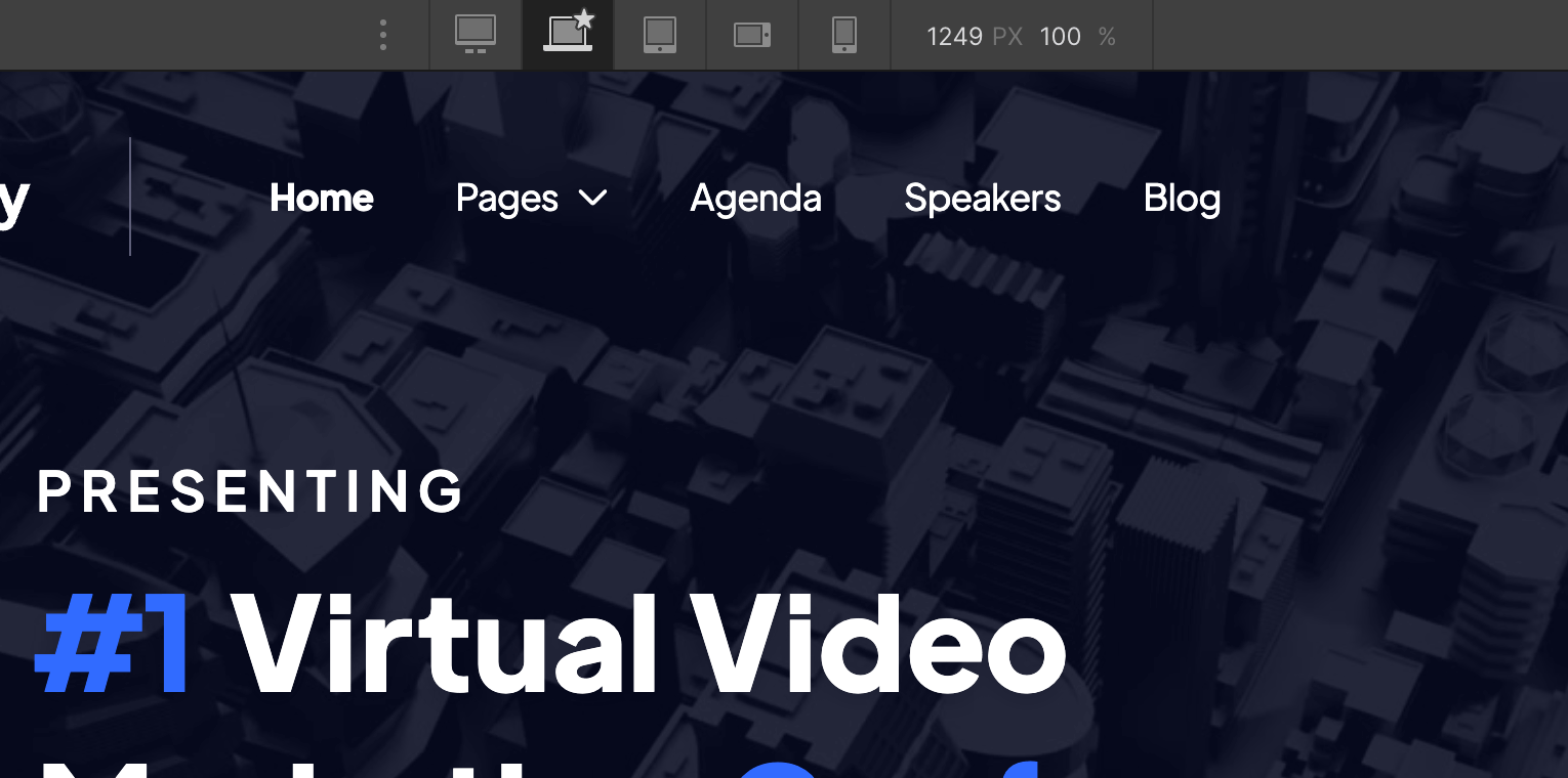Responsive Design - Evently Webflow Template