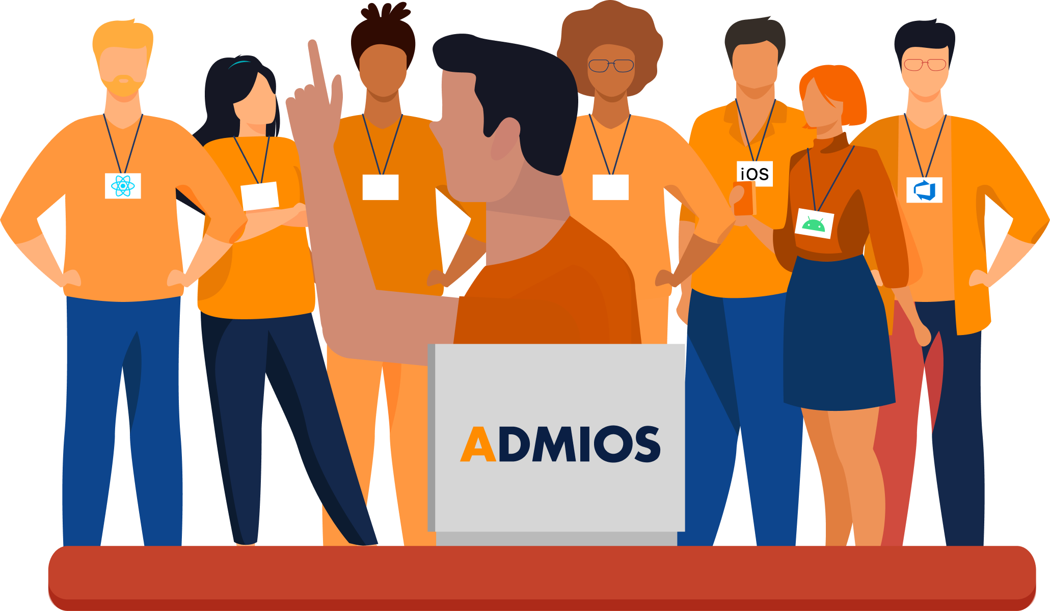 Admios Team Members Illustration