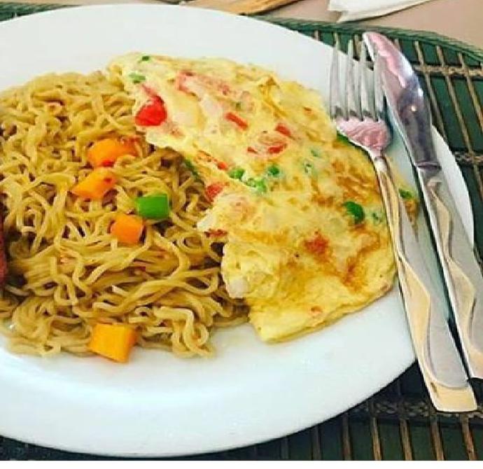 noodles and egg