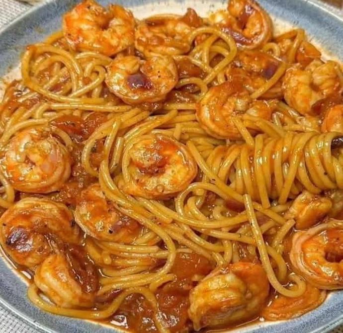 noodle and shrimp