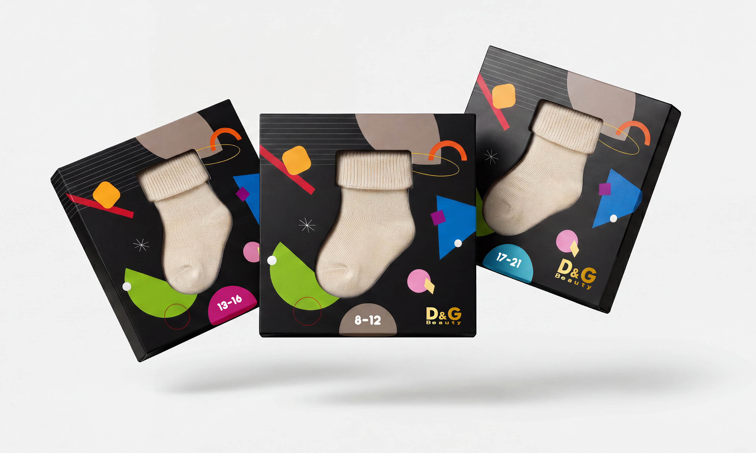 富立金機能襪吊牌、包裝與禮盒設計|D&G Health Performance Socks Hang Tag, Packaging & Gift Box Design