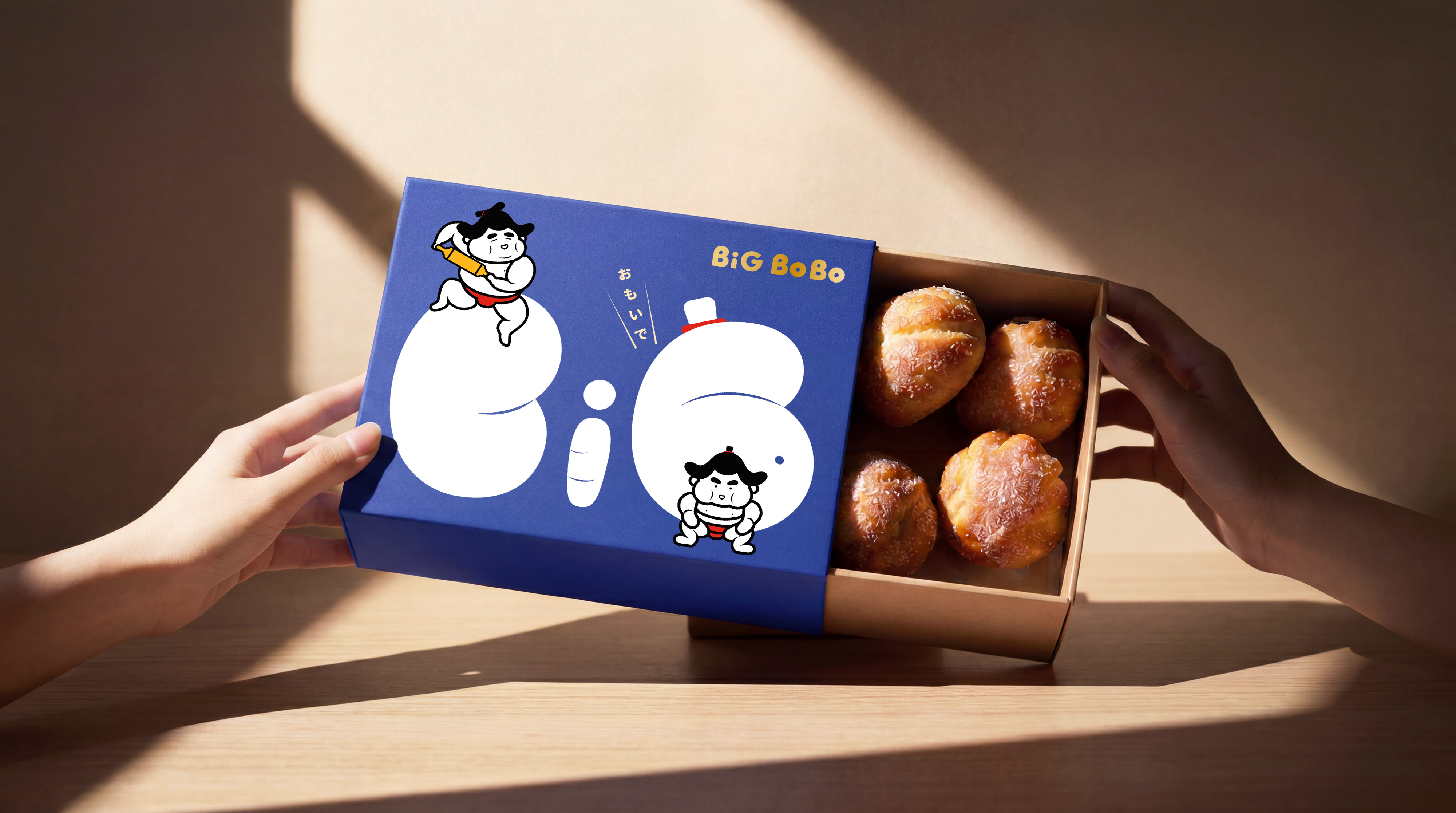 胖寶寶 BiG BoBo 品牌店面設計與空間形象規劃,包含品牌識別設計、招牌設計、門市外觀設計及烘焙品牌視覺呈現|Bakery branding and store design.